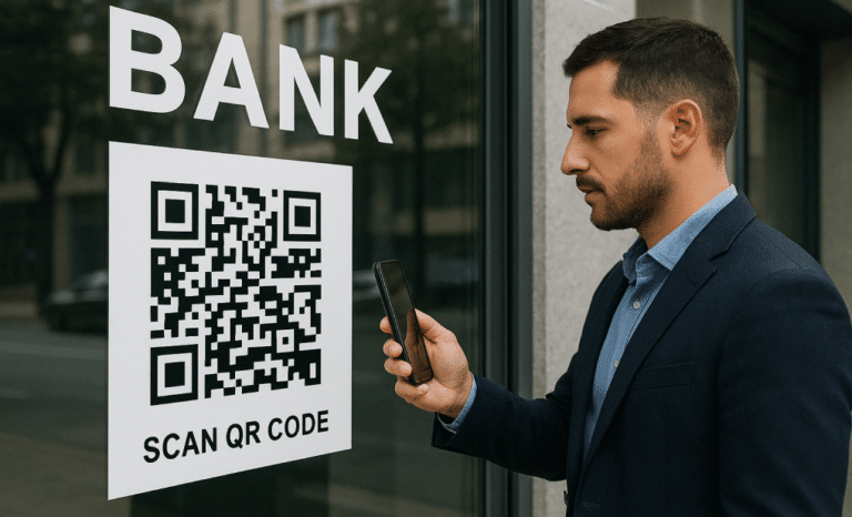 Using QR codes for payments & finance