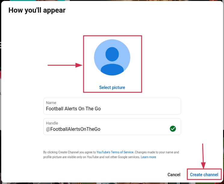 Customize branding of channel on YouTube