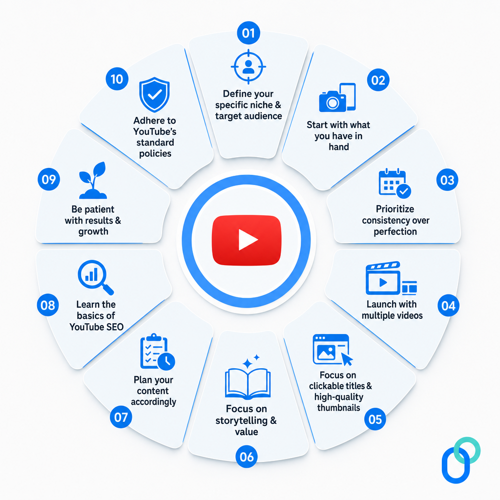 Tips on how to start a YouTube channel
